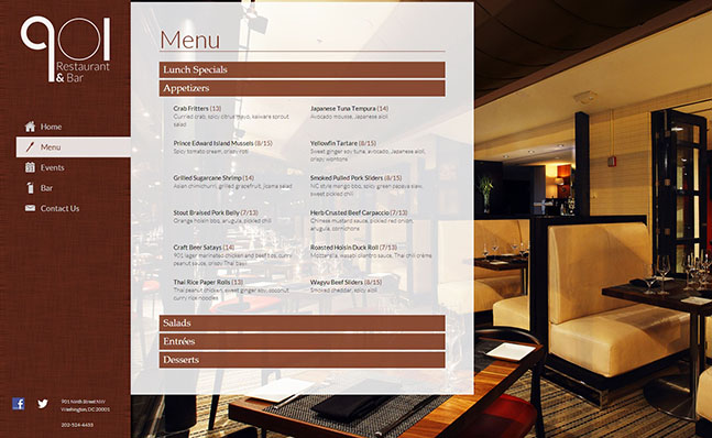 901 Menu
